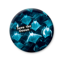 Load image into Gallery viewer, Round Magnet - Save the Ocean - Baja California Gallery