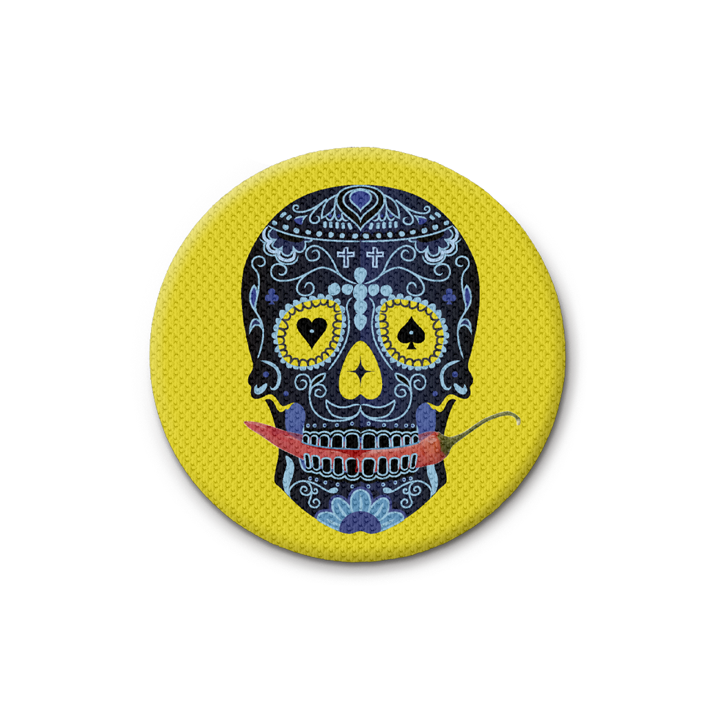 Calavera Mexicana Amarilla