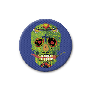 Pin Calavera Mexicana - Azul Oscuro