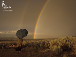 © MIL_Z865_012 | mujer, paraguas y arcoiris