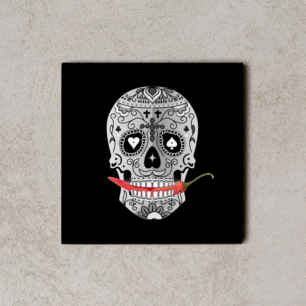 MiniWall -  Mexican Skull Black