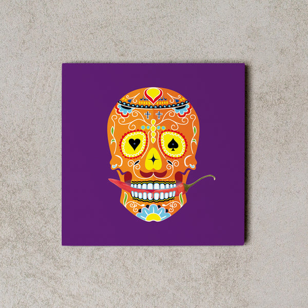 MiniWall - Calavera Mexicana Violeta