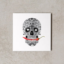 Load image into Gallery viewer, MiniWall -  Mexican Skull White