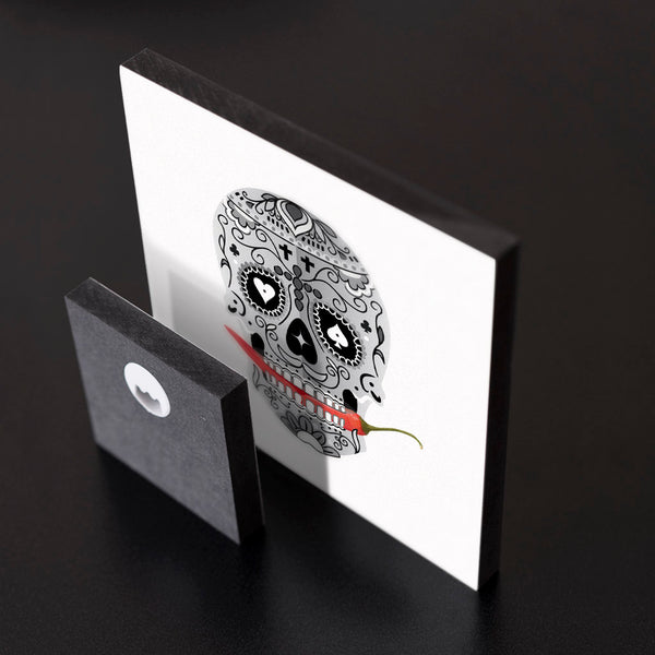MiniWall - Calavera Mexicana Blanca